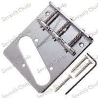 WK-A Set 3 Saddle  Bridge For Electric Guitar -  Chrome - 3 Hole Mount --TTQQ-CR-3T