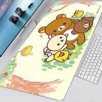 Cute Rilakkuma Bear 30x60 Mouse Pad Gamer Notebook Games Mouse Pad Large Size Anime Mousepad Mousemat Gaming Deskmat Padmouse