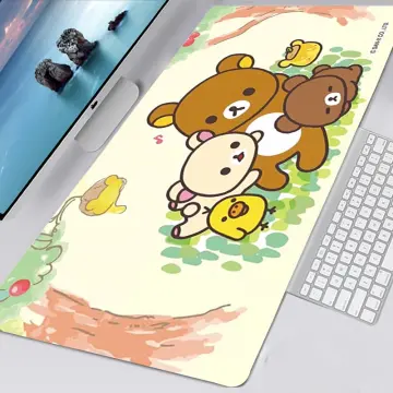 Mouse Pad Kawaii Rilakkuma Large Gamer XXL Keyboard Mouse Mat 800x300mm  Carpet Rubber Tapis Souris Gaming