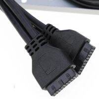 แผงด้านหน้า USB ฮับ USB3.0กับ USB ถึง19/20ช่องเสียบสายไฟขามี4พอร์ตที่ขายดีที่สุด