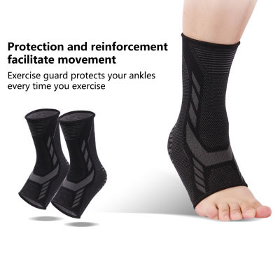 ซึมซับเหงื่อรัดข้อเท้าป้องกันการลื่นผ้ายืดป้องกันข้อเท้า1ชิ้น,ร่วมสนับสนุนรัดข้อเท้าประสิทธิภาพสูงทนต่อการปวดระบายอากาศได้ดีสนับสนุนข้อเท้ากีฬาเหงื่อ