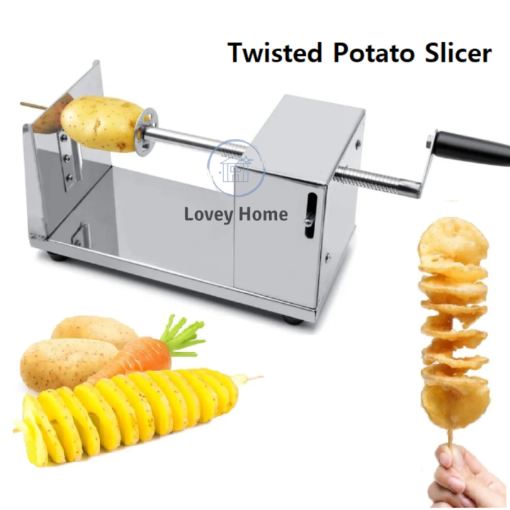 Manual Spiral Potato Curly Cutter Potato DIY Twister Maker Tornado
