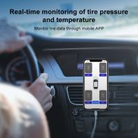 【LZ】◑❦  Carro TPMS Tire Pressure Monitoring System Bluetooth-Compatível Display Do Telefone Móvel Auto Acessórios Sensor De Alarme De Pressão De Pneus