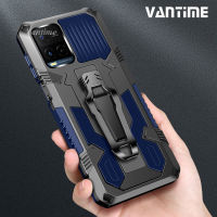 Vantime สำหรับ Vivo Y33s Y21 Y21s Y21T คลิปหนีบเข็มขัดขาตั้งเกราะกันกระแทกแบบ Heavy Duty Full Body Protection Case