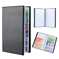 【CW】♈  40/120/180/240/300 Leather Cards ID Credit Card Holder Book Organizer Business