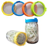 ✷❆ Plastic Sprouting Lid with Stainless Steel Screen Mesh Cover Cap for 86mm Wide Mouth Mason Sprout Jars Germination Strainer Spro