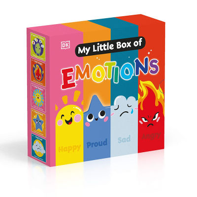 Original English DK I feel happy / proud / sad / anger 5-volume boxed paperboard Book Childrens character cultivation emotional intelligence cultivation new products in 2021