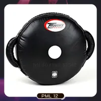 Twins Special Heavy Round punch PML-12 Black Made of 100% geniune leather construction Muay Thai Boxing Equipment MMA K1ทวินส์สเปเชียล เป้ามือ แบบกลม สีดำ หนังแท้ 100%