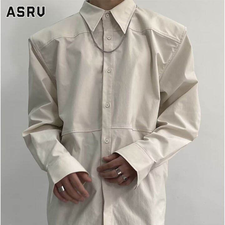 asrv-เสื้อเชิ้ตชาย-เสื้อเชิ้ตผู้ชาย-เสื้อเชิ้ตลำลองชาย-shirts-for-men-เชิ้ตผู้ชาย-แขนยาวของผู้ชายแฟชั่นดีไซน์ใหม่ความรู้สึกเสื้อเชิ้ตวรรณกรรมชั้นนำ