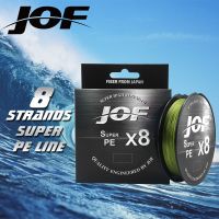 JOF เอ็นตกปลา X8ซูเปอร์ PE 150ม. 300ม. 500ม. 8เกลียวถักมัลติฟิลาสายตกปลาสาย PE 15 -100LB