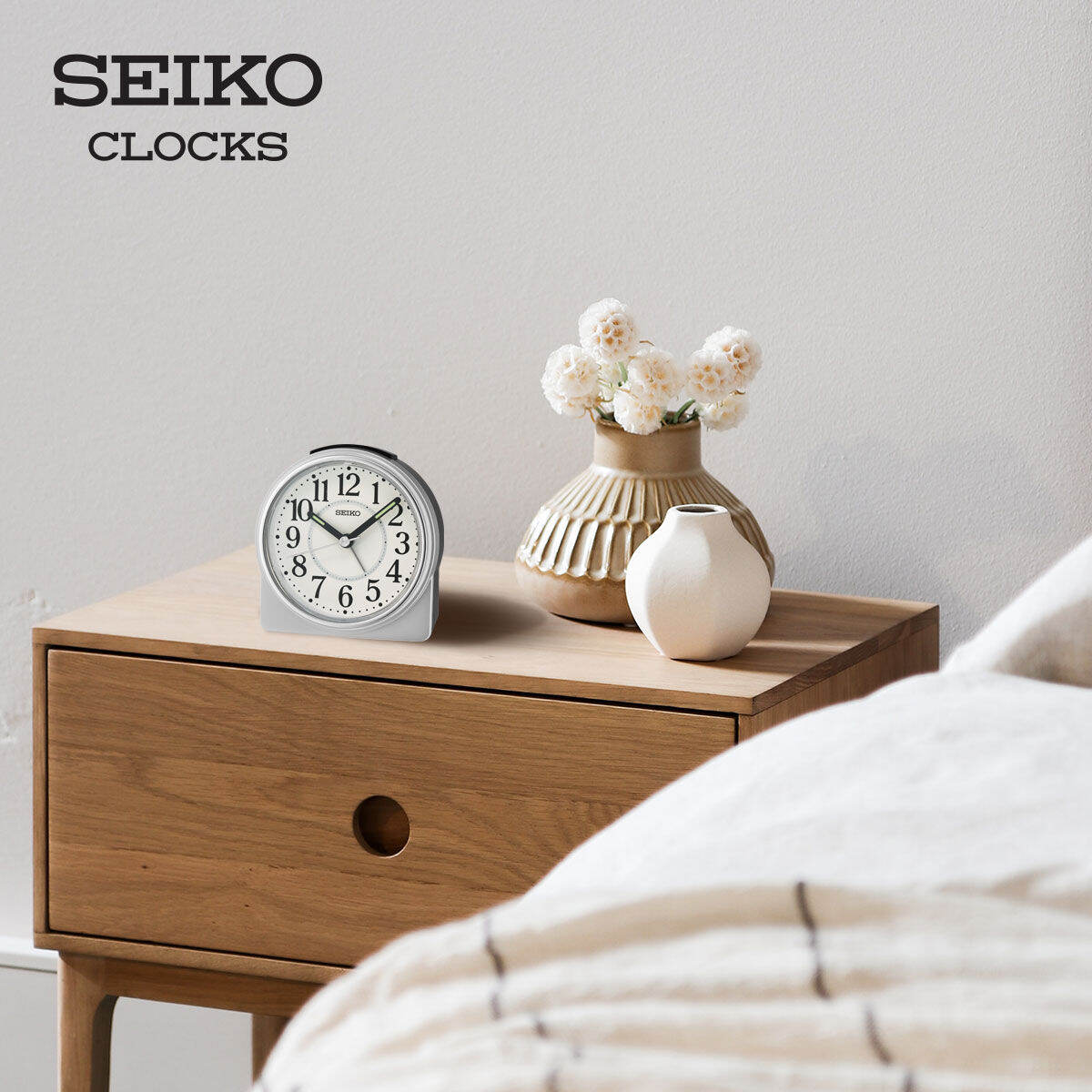 SEIKO CLOCKS นาฬิกาปลุก รุ่น QHE198S | Lazada.co.th