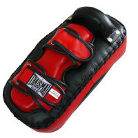 THAISMAI  KP145 - เป้าล่อเตะ เป้าเตะ  หนังแท้ สีดำ/แดง 1ข้าง - Kick Pad Leather Black/Red Sold in Piece