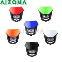 Motocross Headlight Fairing Enduro Off-Road Dirt Bike Universal Motorcycle H4 Head Light For Suzuki Honda Yamaha YZ XT WR TTR TT