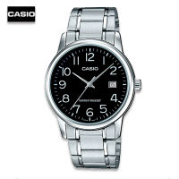 Velashop Casio นาฬิกาข้อมือผู้ชาย CASIO Standard สายแสตนเลส รุ่น MTP-V002D-1BUDF  MTP-V002D-1B MTP-V002D- สีดำ