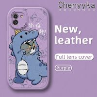 Chenyyka เคสสำหรับ Samsung A03s A03 เคสลายการ์ตูนสโปของไดโนเสาร์มอนสเตอร์ดีไซน์ใหม่นุ่มหนังฝาหลังเคสป้องกันแบบบางเคสกันกระแทก