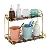 Light Luxury Countertop Makeup Organizer Skin Care Products Perfume Organizer for Cosmetics Bathroom Storage Rack