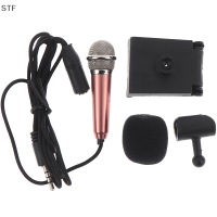 STF Portable 3.5MM STEREO Studio MIC KTV คาราโอเกะมินิไมโครโฟนสำหรับโทรศัพท์มือถือ PC