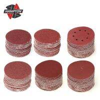 HAMPTON 20pcs 125mm/5Inch Sanding Discs Hook Loop Sandpaper Grit 60/80/100/120/240 Round Sandpaper Disk Sand Sheet