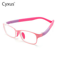 Cyxus เด็ก Anti Blue Ray แว่นตาเด็กป้องกันรังสีแว่นตา UV400ยางไทเทเนียมเบาพิเศษกรอบ6801