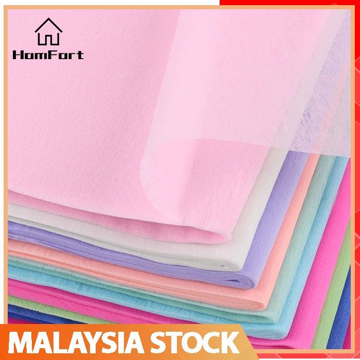 100pcs Solid Color Wrapping Paper For Flower Bouquet, Handmade