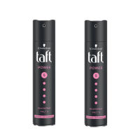 (แพ็คคู่) Schwarzkopf Taft Power Hairspray Cashmere Touch Formula 250 ml  5960 ชวาร์สคอฟ ทัฟท์ พาวเวอร์ แคชเมียร์ แฮร์สเปรย์ ม่วง