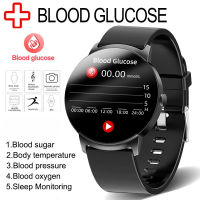 นาฬิกาสุขภาพ 2023 NFC Non-Invasive Blood Glucose Smart Watch Men Thermometer HR Health Fitness Bracelet IP68 Waterproof Smartwatch for Xiaomi