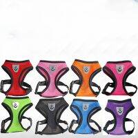 【FCL】◎ Dog Harness Leash Small Medium Adjustable Mesh Walking Lead Dogs Collar Accessori