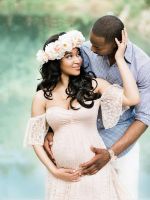 Maternity Sexy Lace Wedding Dress Photo Shoot Pregnancy Summer Baby Bathing Pregnant Women Maxi Gowns Photography Props Clothes