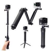 3 Way ไม้ Gopro / Osmo Action / EKEN / SJCAM ไม้เซลฟี่ gopro ไม้เซลฟี่โกโปร ไม้3way ไม้โกโปร คุณภาพดี สำหรับกล้อง Action