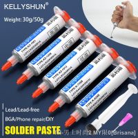 hot【DT】﹍☍  30g/50g New Type Low Temperature Lead-free Syringe smd Solder Paste Flux Soldering Led Sn42Bi58 SMD Repair Welding