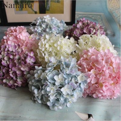【cw】 176 Petal/Flower Cheap Artificial HydrangeaBallSilk Hydrangea Accessory forWedding Decoration Fake Flores 【hot】