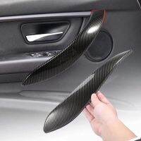 2XCar Interior Door Pull Handle Cover For-BMW 3 4 Series F30 F31 M3 F32 F33 F35 12-18 ABS Carbon Fiber Door Handle Trim