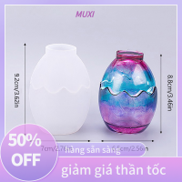 ?【HOT SALE】MUXI แม่พิมพ์ทรงโถเทียนไข่ทำจากเรซินอีพ็อกซี่คริสตัลแบบทำมือกล่องเก็บของแม่พิมพ์ปูนฉาบคอนกรีตทำหัตถกรรมแม่พิมพ์ตกแต่งบ้าน