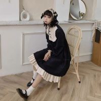 ZZOOI Gothic Retro Girls Lolita Lace Tea Party Dress Anime Cosplay Women Princess Long Sleeve Dresses Japanese Op Kawaii Sweet Costume