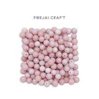 Pink opal beads ลูกปัดพิงค์โอปอล์