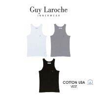 GUY LAROCHE เสื้อกล้ามทรง Body Fit ปัก LOGO GL ที่หน้าอก มีให้เลือก 3 สี (JVE2423R8)