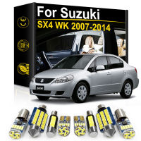 【CW】For Suzuki SX4 WK 2007 2008 2009 2010 2011 2012 2013 2014 Car LED Interior Light Canbus License Plate Lamp Auto Accessories