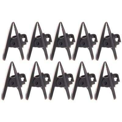 10แพ็คหูฟัง Nip Clamps ผู้ถือ Mount Wire Lapel คลิปหมุนได้พลาสติกหูฟังลวดคลิปหูฟังสาย Mount