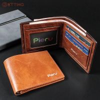 【CC】 1pcs Wallet Men Leather Brand Luxury Wallets Short Holder Clip Credit Card Money