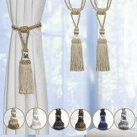 2Pcs Tassel Curtain Tieback Handmade Curtain Tie Backs Decorative Curtain holder Clips Holdbacks Curtain Accessories For Drape