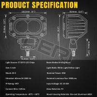 4นิ้ว LED H Ead Light ฝัก30วัตต์ไฟตัดหมอก12โวลต์24โวลต์ขับรถคานสำหรับรถจักรยานยนต์ออฟโร้ดรถบรรทุกรถกระบะรถบรรทุกรถตู้รถแทรกเตอร์ RV กันน้ำ