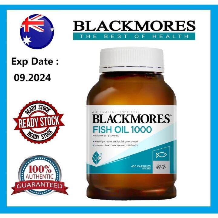 BLACKMORES Fish Oil 1000mg 400 capsules Lazada PH