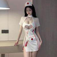 Sexy pure desire uniform suit female doctor cosplay large size white angel costume Halloween nurse