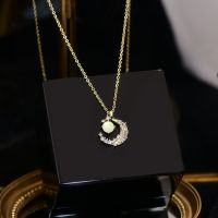 【Preflow ornament】เสน่ห์ลูกตุ้ม Female14kGold เครื่องประดับโซ่กระดูกไหปลาร้า