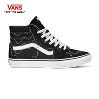 VANS SK8-Hi - (Stitch Warp) black/true white รองเท้า ผ้าใบ VANS ชาย หญิง