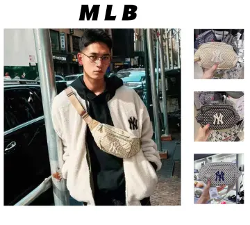 MLB Korea Monogram Casual Style Street Style Logo Shoulder Bags