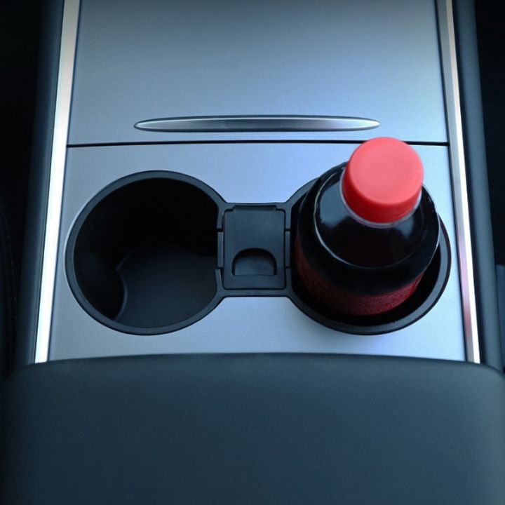 ใหม่รถที่วางแก้วสำหรับเทสลา2021รุ่น3-y-ซิลิโคนควบคุมกลางถ้วยกันชนเครื่องดื่มขวดน้ำสามารถเมาลื่นยืน