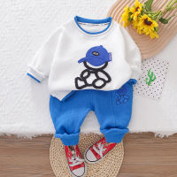 IENENS 2PC Kids Baby Boys Clothes Clothing Sets Infant Boy Tee Shirt + Pants Outfits Suits Toddler Children Wear Outfit T-shirt + Trousers Tracksuits 1 2 3 4 5 Years