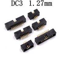 10pcs dip 6/10/20/26/34/40 PIN 1.27MM pitch MALE SOCKET straight idc box headers PCB CONNECTOR DOUBLE ROW 10P/20P/40P DC3 HEADER