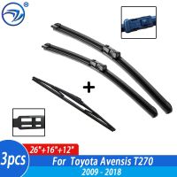 Wiper Front &amp; Rear Wiper Blades Set For Toyota Avensis T270 Estate 2009 10 11 12-2018 Windshield Windscreen Window 26"+16"+12"